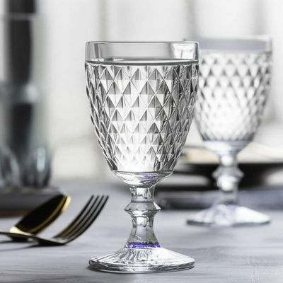 Conjunto 6 Copos Vidro Bico De Abacaxi Elegante