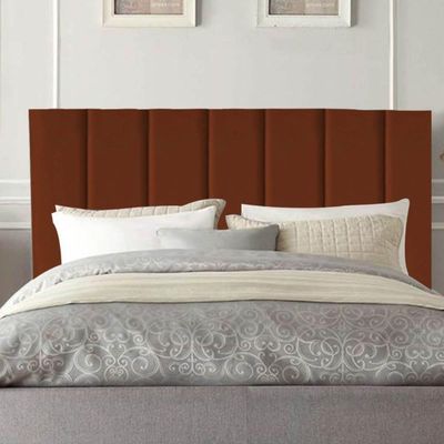 Cabeceira Estofada Cama Box Solteiro 90 Cm Laura Veludo Terracota