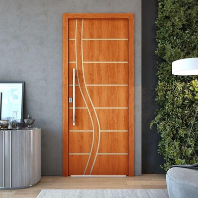 Kit 4 Portas De Madeira Frisada U.v 210cm X 70cm - R70ss Mogno