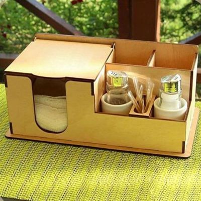 Porta Guardanapo E Sachê Em Mdf - Kit 5 Unidades