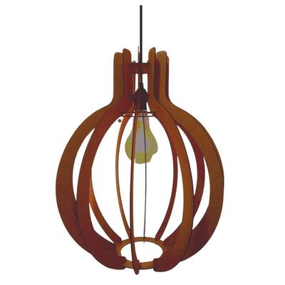 Luminária Teto Tipo Pendente Jupiter Mdf - Completa Cor: Mdf Cru