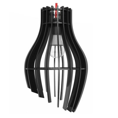 Luminária Teto Tipo Pendente Garra Mdf - Completa Cor: Mdf Cru