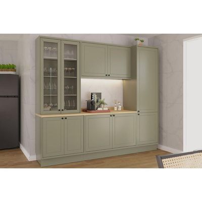 Balcão de Cozinha Évora PH 3118 c/ 2 Portas s/ Tampo 120cm Azul - Herval