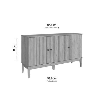 Aparador de Sala Jantar MB 1061 c/ 3 Portas Mel - Movelbento