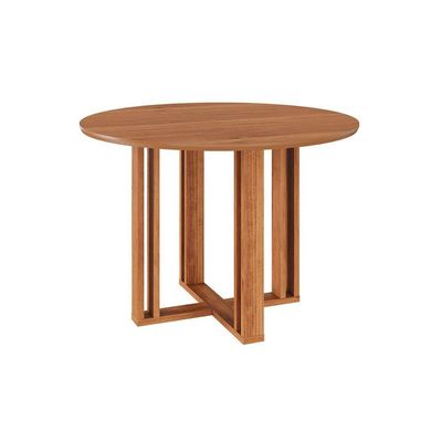 Mesa p/ Cozinha Flora c/ Tampo Madeirado 109cm Cinamomo - Cimol
