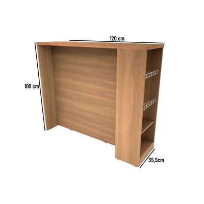Balcão Ilha Cozinha Gourmet 900515 c/ Fruteira Freijo - Telasul