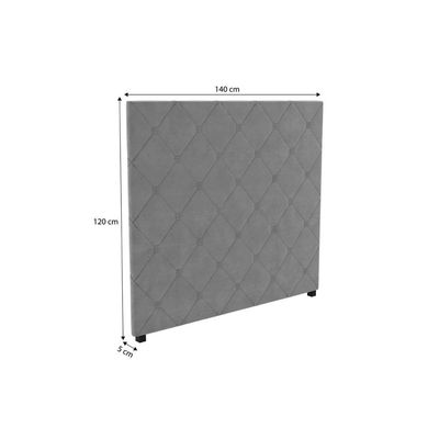 Cabeceira Cama Box Estofada Casal CAB012 Suede Bege - Kappesberg