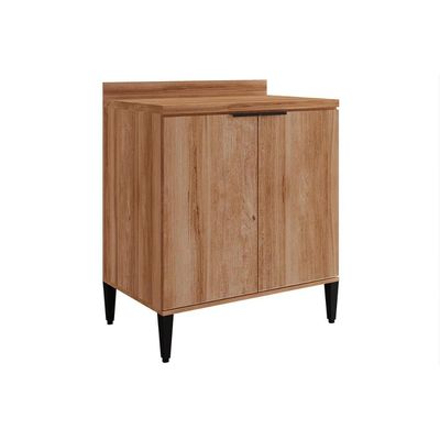 Gabinete de Cozinha Modulado Balcão Alpha 2507 2 Portas c/ Tampo 80cm Freijo - Carraro