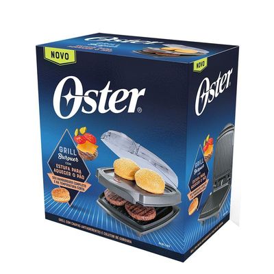 Grill Elétrico Burguer Oster 2 Em 1 Com Estufa 220V