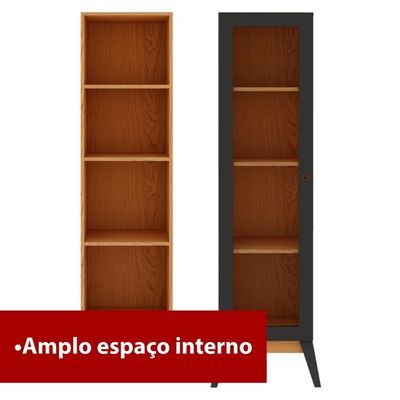 Estante Livreiro Genialflex Malta Pt 1 Porta