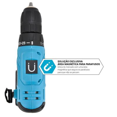 Parafusadeira Philco Force Bivolt 2 em 1 800RPM PPF12 Bivolt