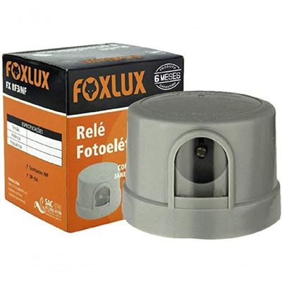 Relé Fotoelétrico Bivolt Cinza Foxlux