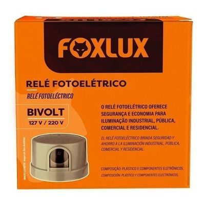 Relé Fotoelétrico Bivolt Cinza Foxlux