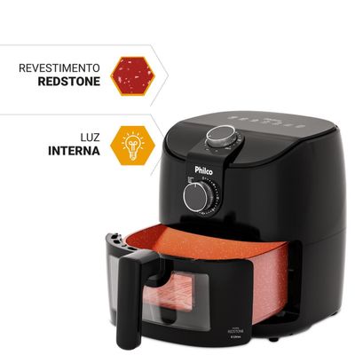 Air Fryer Philco 4L Revestimento Redstone 1500W PAF40A 220V