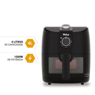Air Fryer Philco 4L Revestimento Redstone 1500W PAF40A 220V