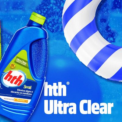 HTH Ultra Clear Algicida e Decantador de Piscinas 1L