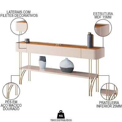 Conjunto Sala De Estar Com Cristaleira Agnes H01 Off White-cinamomo - Mpozenato