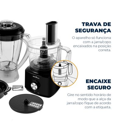 Multiprocessador Britânia Multifunções 5 em 1 1300W BMP2000 127V