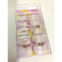 Kit 100 Molde F1 Para Unhas Reutilizável Porcelana Acrigel