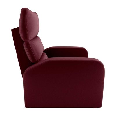 Poltrona Do Papai Reclinável Kwid Matrix Veludo Vermelho