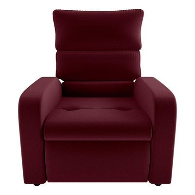 Poltrona Do Papai Reclinável Kwid Matrix Veludo Vermelho