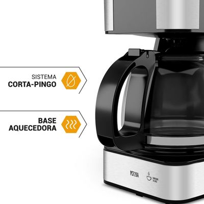Cafeteira Philco PCF20A 720ml 20 Cafezinhos 650W 220V