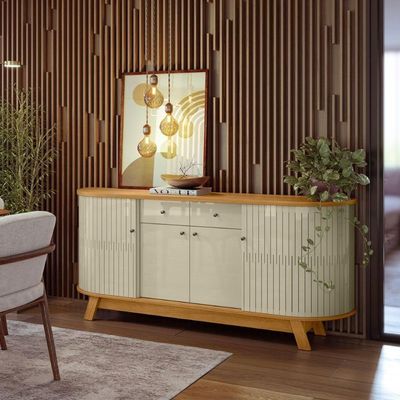 Conjunto Turim C/ Buffet Verona Cumaru/opala