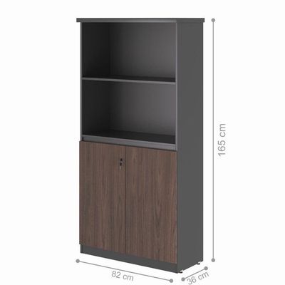 Estante Com 3 Prateleiras Safira Freijo Preto