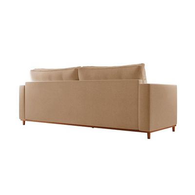 Sofá 3 Lugares Riviera Linho Bege 230 cm