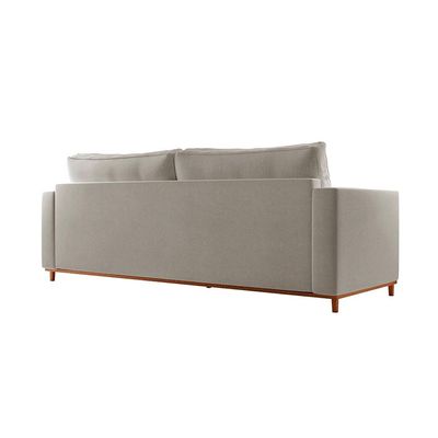 Sofá 3 Lugares Riviera Linho Cinza 230 cm
