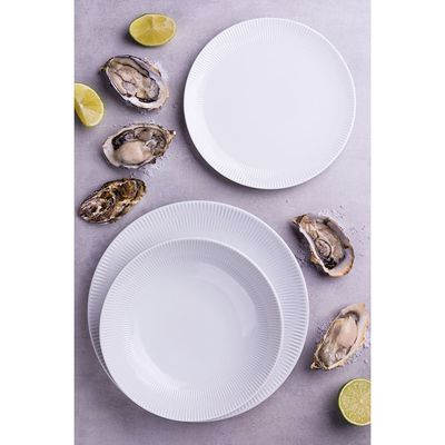 Aparelho de Jantar, Chá, Café e Sobremesa 42 Peças Germer Shell em Porcelana – Branco