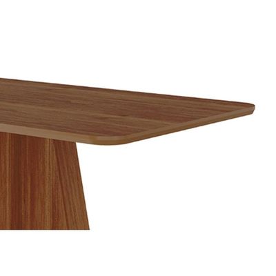 Mesa de Sala Jantar Maite c/ Tampo Madeirado 130x80cm Cinamomo - Cimol