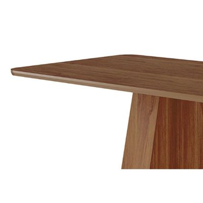 Mesa de Sala Jantar Maite c/ Tampo Madeirado 130x80cm Cinamomo - Cimol