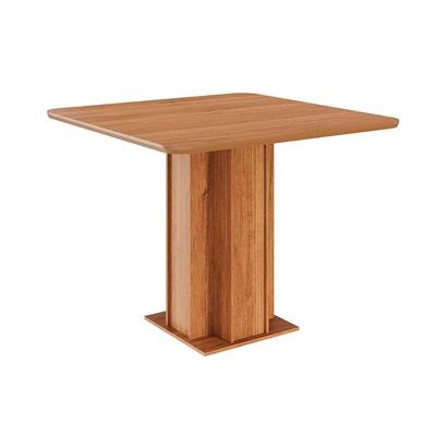 Mesa p/ Cozinha Sophia c/ Tampo Madeirado 95x95cm Cinamomo - Cimol