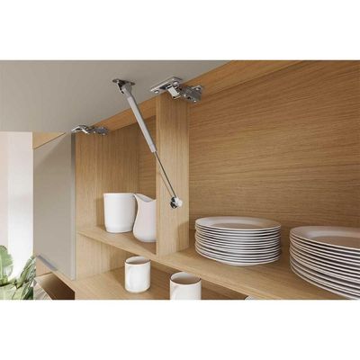 Kit de Cozinha Compacta Realeza c/ 6 Portas e 3 Gavetas 220cm Carvalho/Titânio - Nesher