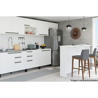 Bancada Ilha Cozinha PH 3068 Ten 120cm Azul/Cinza Argila - Herval