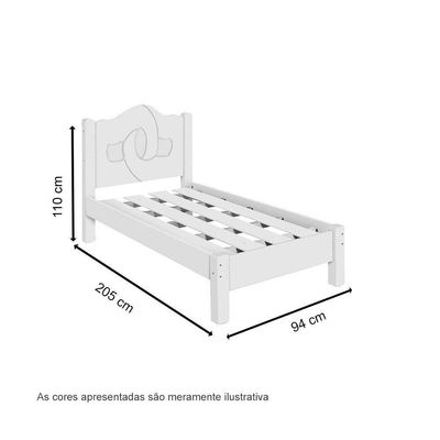 Cama Siena Solteiro Mocaccino - Carmolar