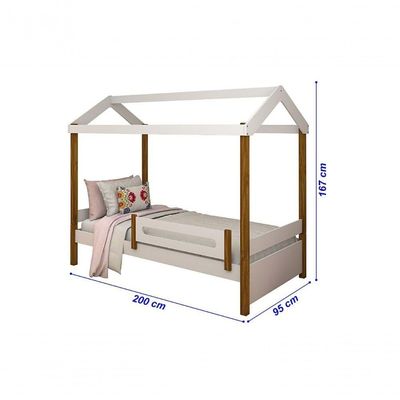 Cama Casa Eliz Branco/Mel - Divaloto