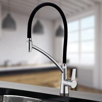 Torneira Misturador Monocomando Lorenzetti Lorenchef 2267 C81 De Bancada Preta
