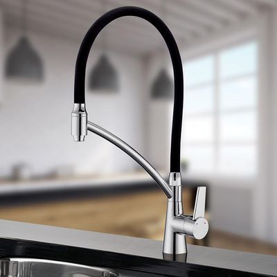 Torneira Misturador Monocomando Lorenzetti Lorenchef 2267 C81 De Bancada Preta