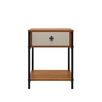 Mesa Mesinha De Cabeceira Estilo Industrial Gaveta Prateleira Mesa De Apoio Sofisticado Decorativo