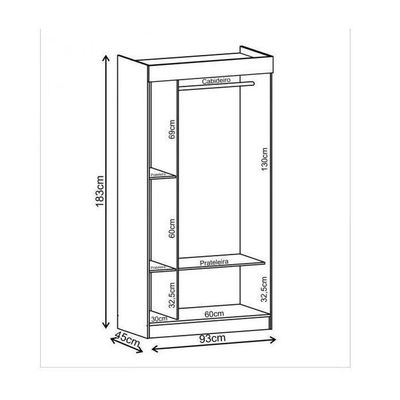 Guarda-roupa Infantil Atalaia 4 Portas 2 Gavetas Branco