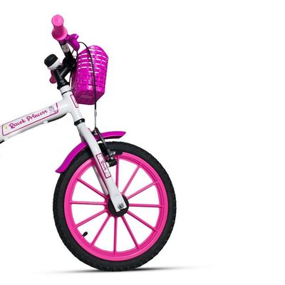 Bicicleta Aro 16 Infantil Com Rodinhas E Buzina 3 A 7 Anos Meninos Meninas Rosa
