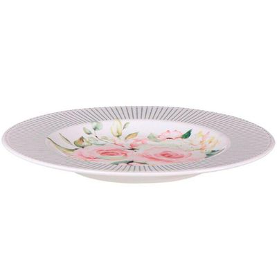 Jogo Pratos Sobremesa Lanche 10 Pessoas 10peças Ornatta 21cm