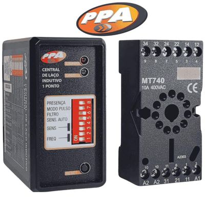 Central De Laço Indutivo 1 Ponto PPA Cx 7601 Preto
