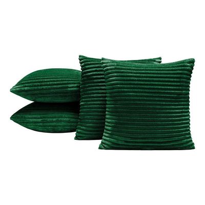 Capas De Almofadas Velvet Bariloche 45x45cm 04 Peças - Verde