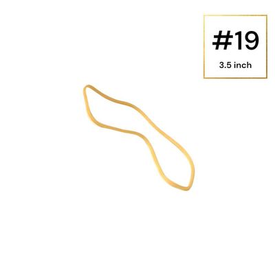 Elastico Tamanho 19 (8,90 Cm) Marrom Para Manipulação Gold Rubberbands