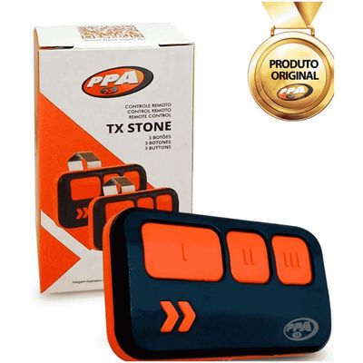 Controle Remoto Stone 3B (Preto e Laranja)