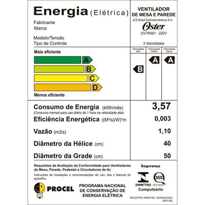 Ventilador Oster Power Fresh 2 Em 1 220V