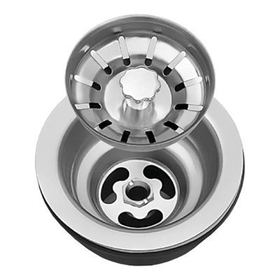 Válvula Para Pia Kit 3 Aço Inox 3.1/2 G01 Cromado - Mpozenato